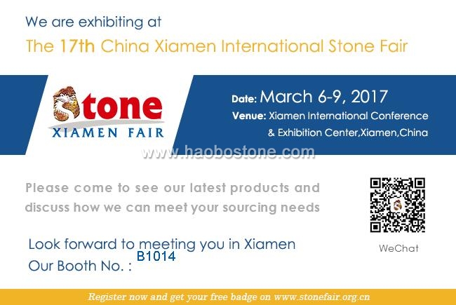 Boa vinda para visitar a pedra de internacional Xiamen China 17 justa